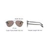 Montblanc Metal Pilot Sunglasses Unisex sunglasses Black MB0182S006