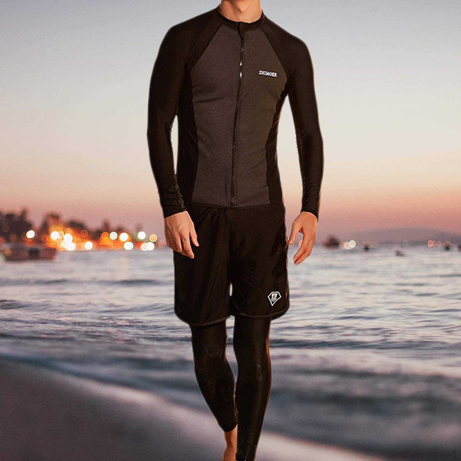 Full Body Diving Suit Spearfishing Long Sleeve Split Keep Warm Protection Stretch Scuba 3XL