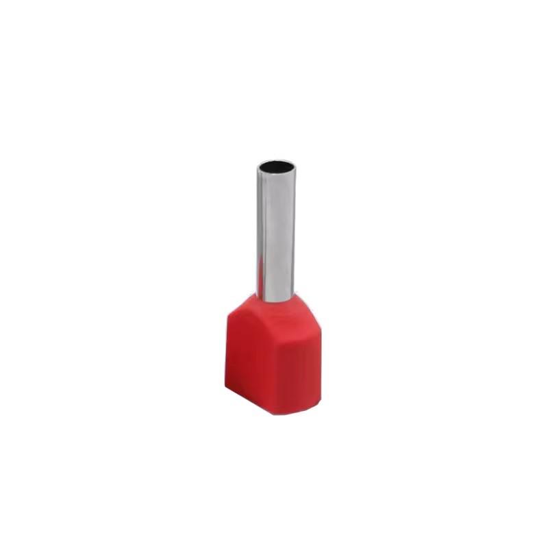 Whole Bag Double Wire Tube European Style Pin Terminal, Pre-Hollowed Purple Copper (TE0508~TE16-14)