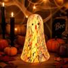 Colorful or White Light Up Ghost Figurine Portable Halloween Ghost Decoration  Tabletop Decoration