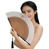 Chinese Hanfu Dance Fan: Retro Folding Qipao Fan for Men & Women