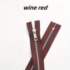 5pcs 15-30cm5# Metal zipper Silver teeth Titanium alloy Y teeth Smooth bag pocket leather bag zipper