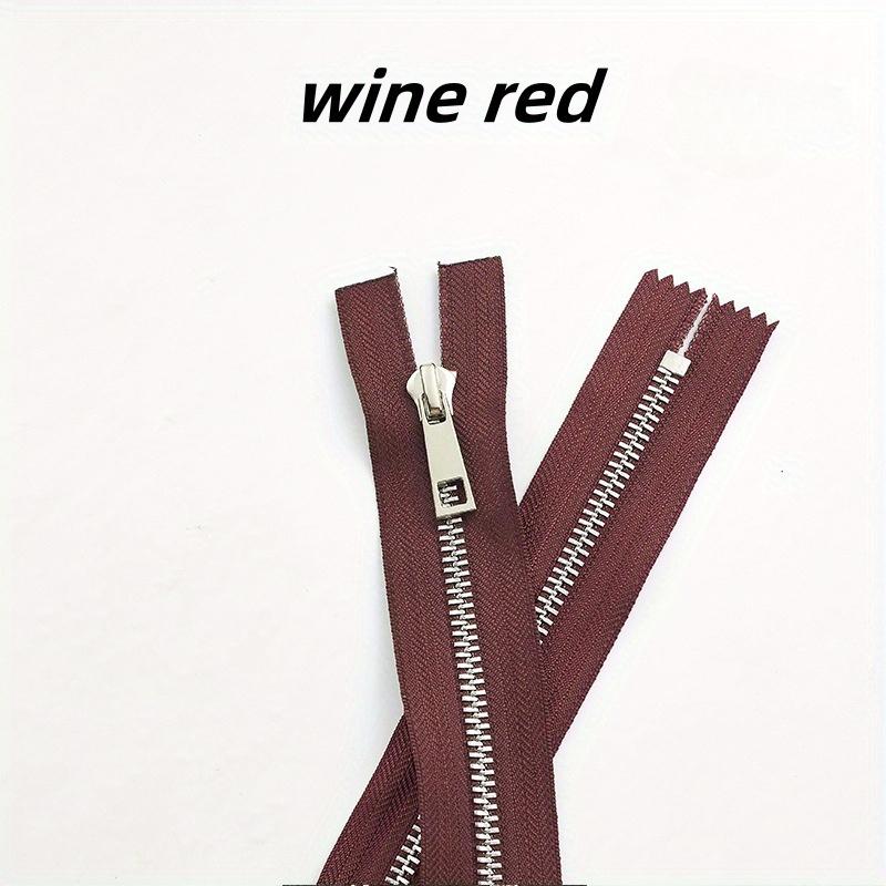 

5 шт. 15-30 см5# Металлическая молния Серебряные зубцы Титановый сплав Y-образные зубцы Гладкая кожаная молния для сумки-кармана 15cm