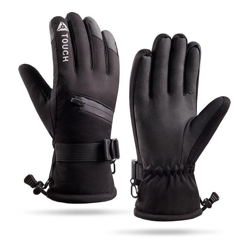 Mănuși de schi calde pentru bărbați și femei, rezistente la vânt, pentru echitație, drumeții, schi, skateboard, snowboard, mănuși pentru snowmobil, mănuși cu ecran tactil.