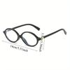 Y2K Retro Oval Frame Glasses Women Leopard Ins Sweet Cool Eyewear Trend Brand Reading Computer Anti Blue Light Eyeglasses