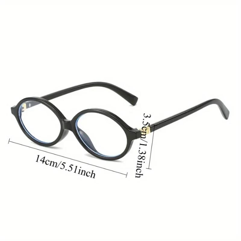 Y2K Retro Oval Frame Glasses Women Leopard Ins Sweet Cool Eyewear Trend Brand Reading Computer Anti Blue Light Eyeglasses