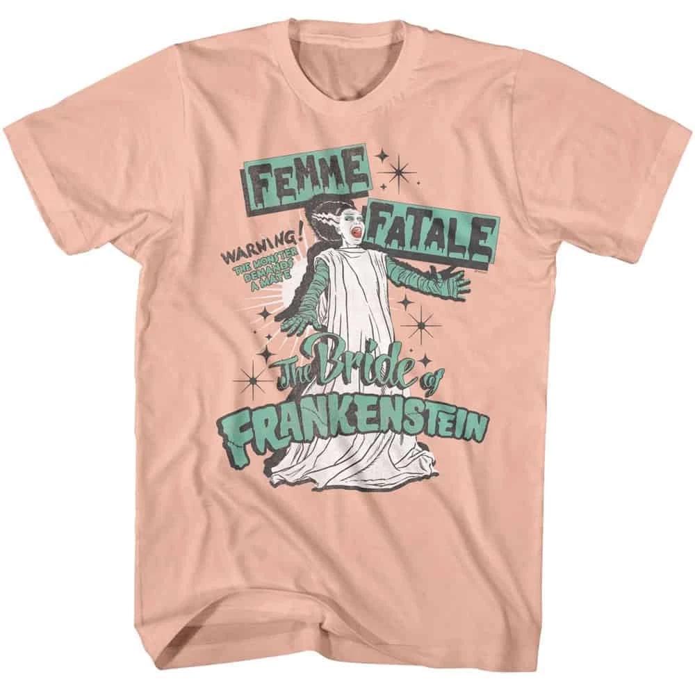 

Bride of Frankenstein Femme Fatale Men s T Shirt 4XL
