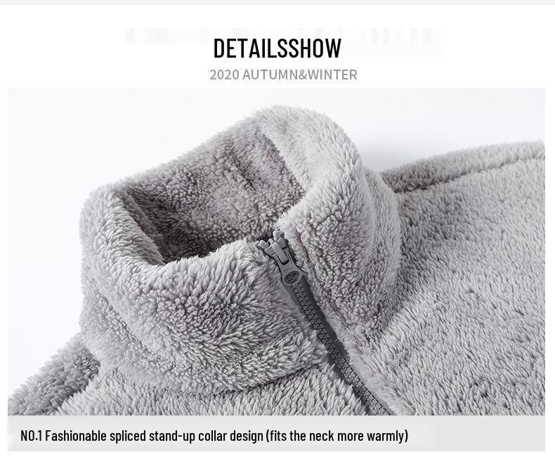 Women's Double-Sided Fleece Hoodie: Pajama Jacket & Outdoor Windbreaker for Spring, Autumn, Winter.