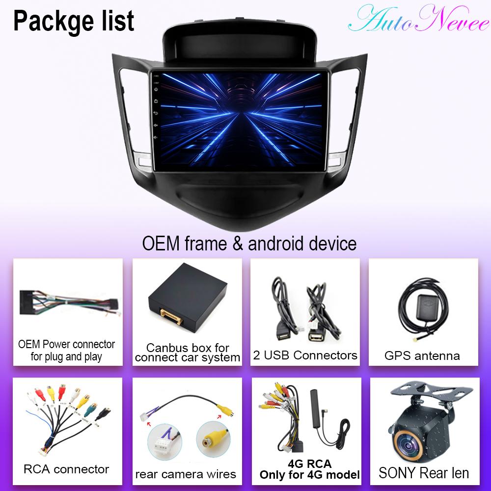 Android 14 Carplay For Chevrolet Cruze J300 2008 - 2014 Auto Radio Multimedia Video Player Navigation GPS No 2din DVD 5G Wifi