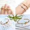 Trendy Round Circular Open Knot Cuff Bangle Bracelets For Women Elegant GoldColor Jewelry Noeud Armband Pulseiras