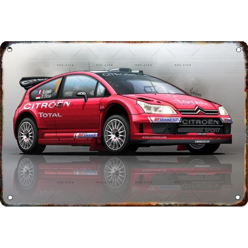 Kovová nástěnná cedule Bar v garáži, Dekorativní plaketa do interiéru auta 20x30cm