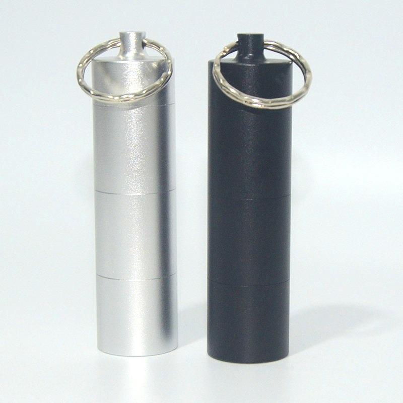 All-Metal Waterproof Multi-Compartment Pill Keychain