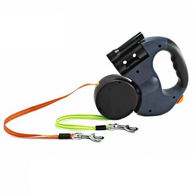 Retractable Dog Leash For Small Dogs Reflective Dual Pet Leash Lead Adjustable Dogs Strap Auto Flexible Dog Pet Leash Rope