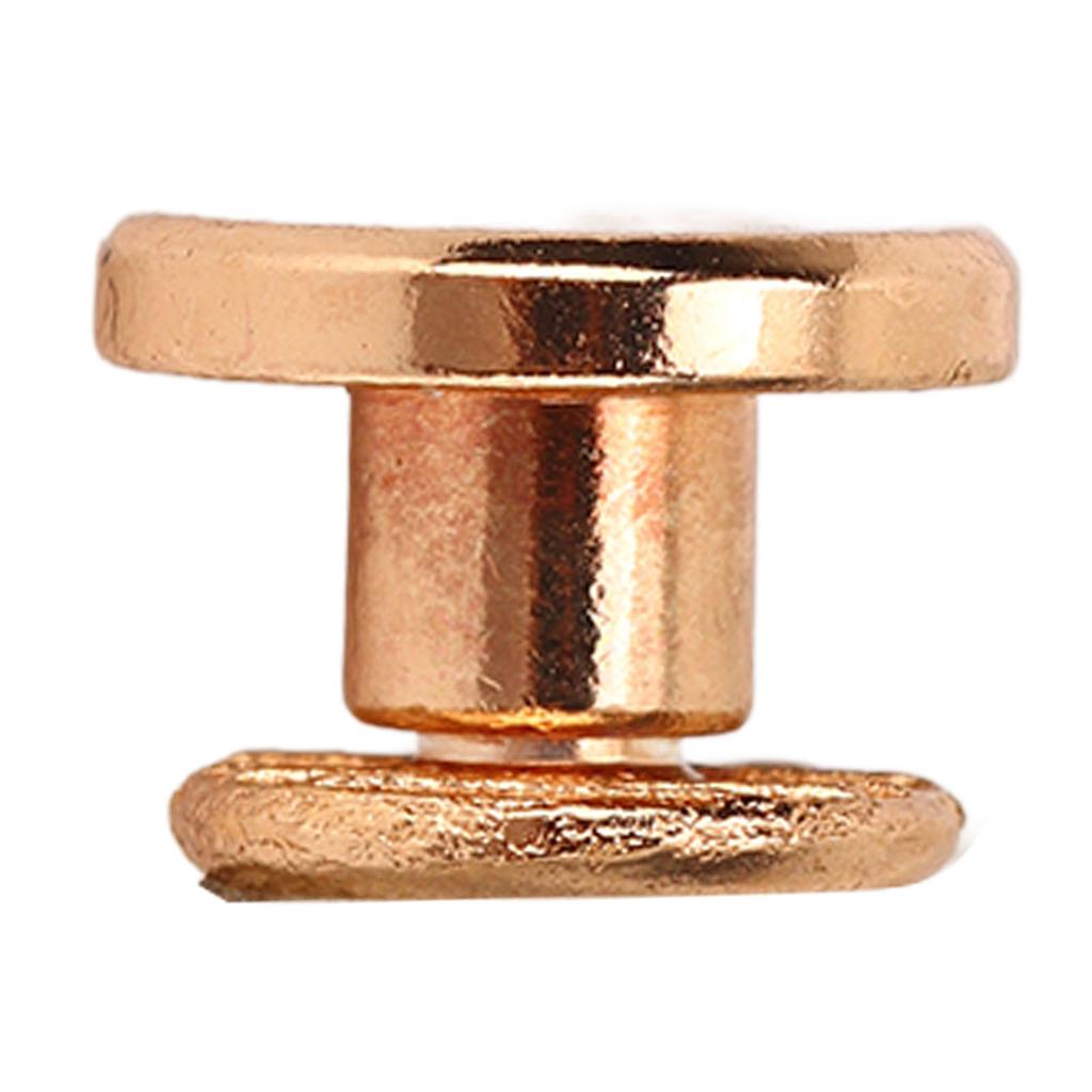 200er Set Buchbindeschrauben 9x5mm Hartes Dickes Messingmaterial Gleichmäßige Beschichtung Buchbindeschrauben Sortiertes Set für Fotoalbum