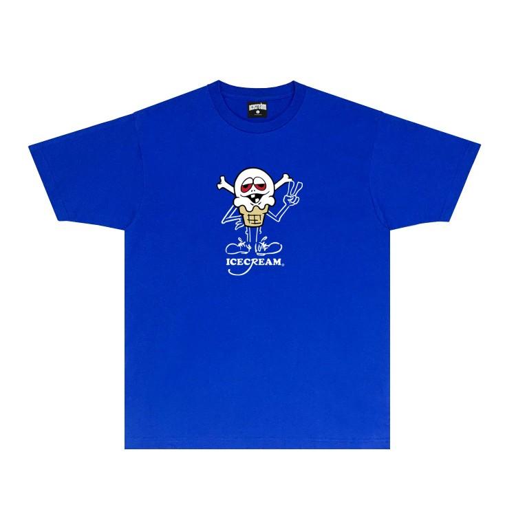 Flying Dog Ice Cream Classic Tengu Print T-Shirt 100% Cotton Shirt Casual Oversized Otter Lovers Trendy Fashion 2024