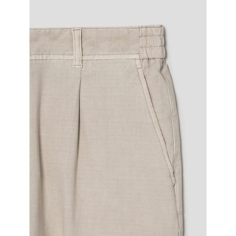 SHIFT.G Garment Dyed Cotton Slacks Beige
