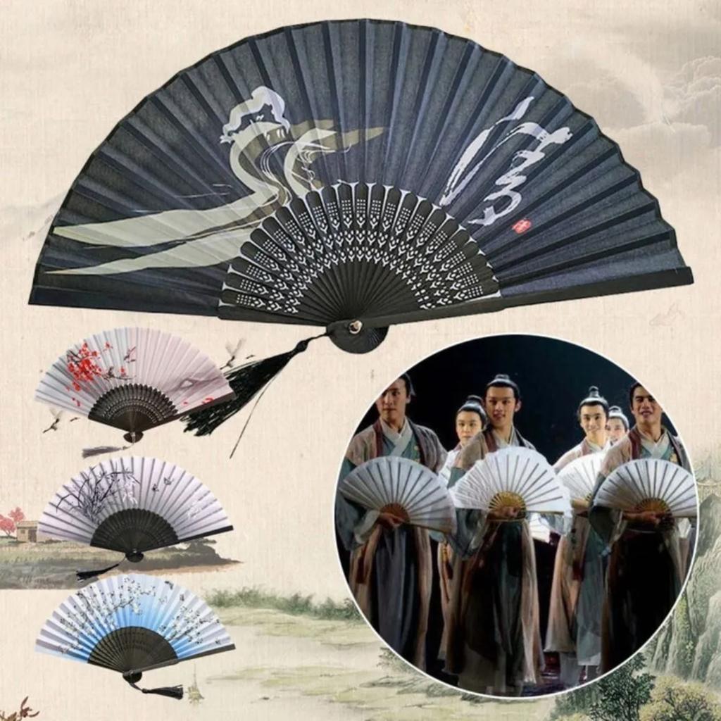 Dancing female fan imitation silk female fan silk Chinese style ancient style Japanese style female fan gift fan