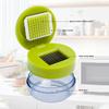 Mini Garlic Press Chopper Manual Garlic Mincer Slicers Grater with Storage Box Vegetable Cutter Kitchen Fruit Vegetable Tools