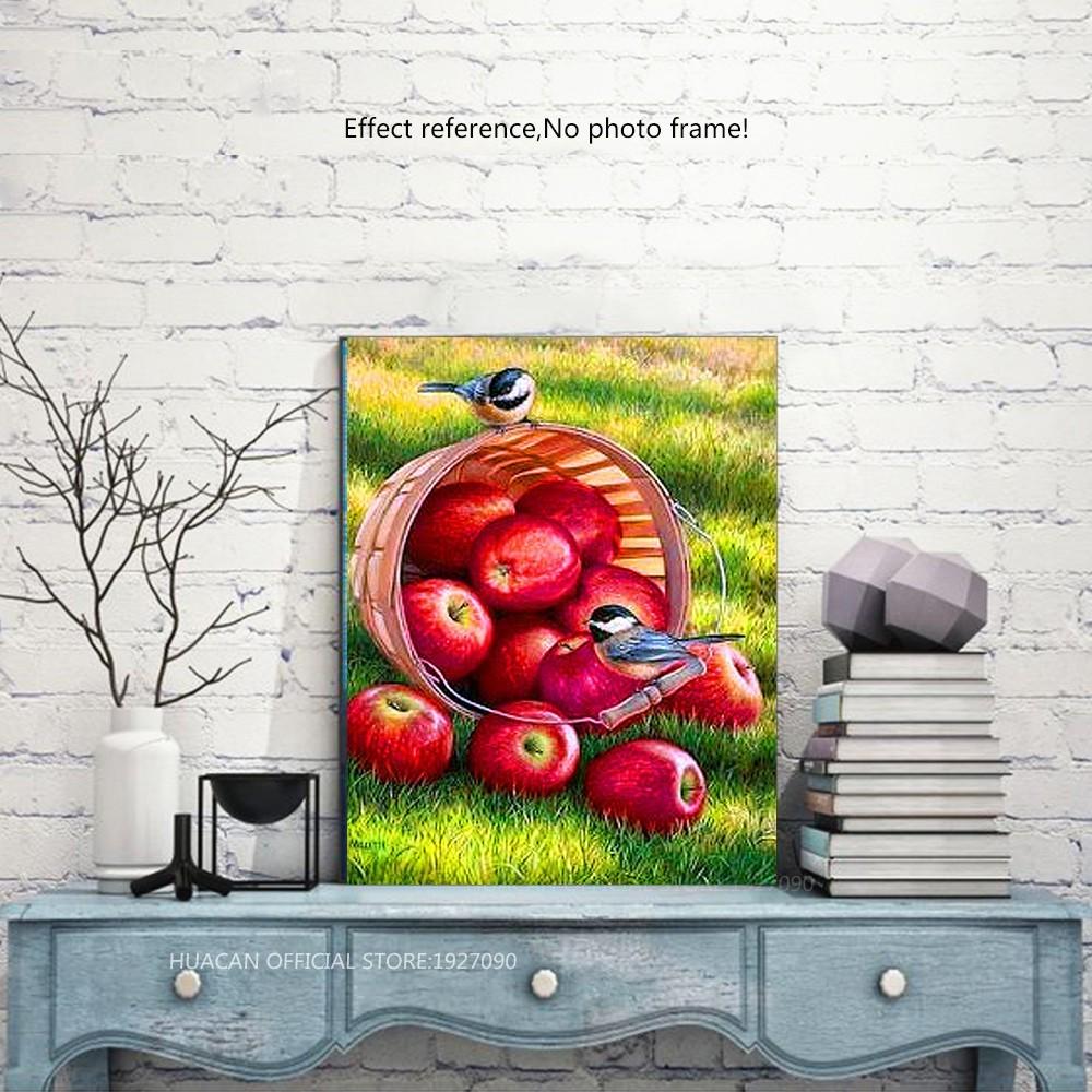 Diamond Painting Plant Diamond Embroidery Full Display Apple Pictures Of Rhinestones