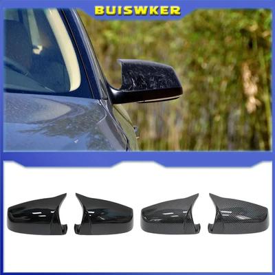 Für BMW 5 6 7 Serie E60 E61 E63 E64 F06 F07 F10 F11 F13 F01-F04 Carbon Faser muster Schwarz Seite Flügel Rückspiegel Abdeckung Kappe
