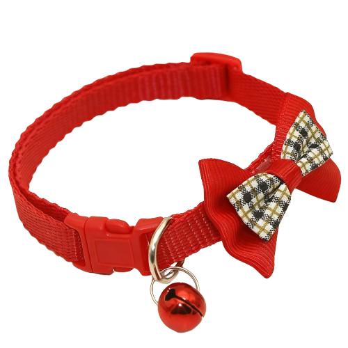 Bestselling pet grid bow tie collar cute cat collar for small dogs