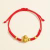 2026 Anul Zodiacal al Calului Brățară Roșie: Sfoară împletită handmade Ben Ming Nian pentru noroc