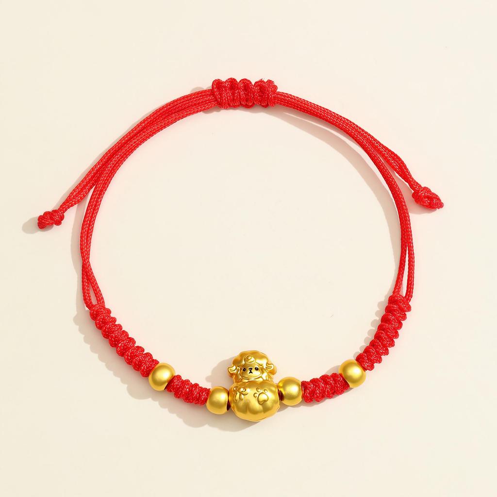 2026 Anul Zodiacal al Calului Brățară Roșie: Sfoară împletită handmade Ben Ming Nian pentru noroc