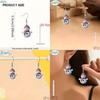 Festive Snowman Acrylic Character Earrings With 925 Silver Posts For Holiday Gift