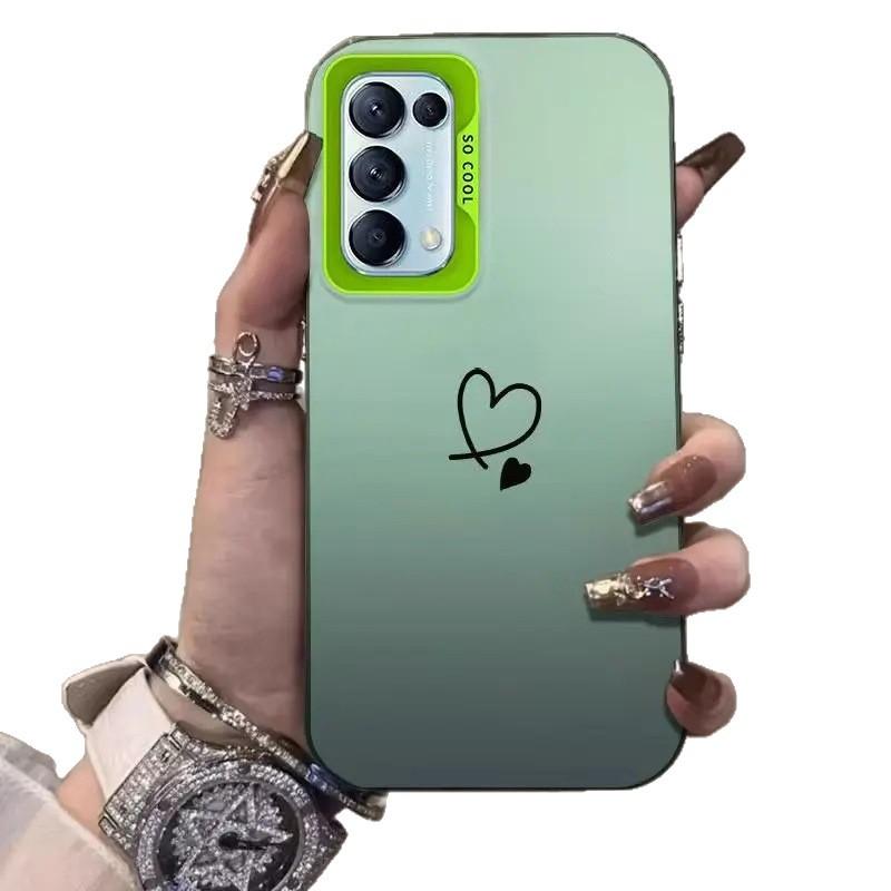 Applicable To Samsung Color Silver Case S24/S25ULTRA Simple Love GalaxyS23/NOTE20 Mobile Phone Case