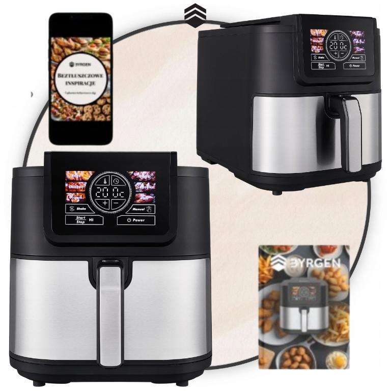 Air Fryer AI 8L 1700W Large Bowl Recipes BYRGEN