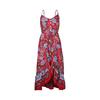 Amazon cross-border foreign trade summer new printing skirt European, American bohemian style suspender dress women