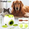 Dog Automatic Tennis Ball Launcher Pet Training Interactive Toy Puppy Snack Reward Machine Treat Dispenser Fun Interactive
