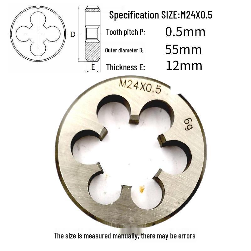 Kulatá vratidlo M24-M26 x 0,5-3 mm, Chod vpřed/vzad, Pravý/Levý závit