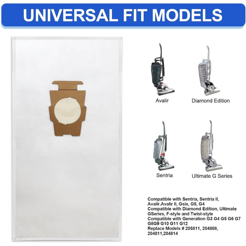 6 Pieces/11 Pieces Vacuum Cleaner Dust Bag Fits Kirby 111811 111811 111818 111811 Fits All Generations and Sentria Models