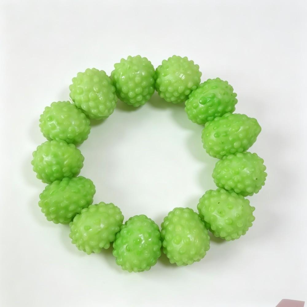 Elastic Fruit Hand Chain Colorful Stackable Bracelet Fashion 3D Resin Bead Bracelet  Party