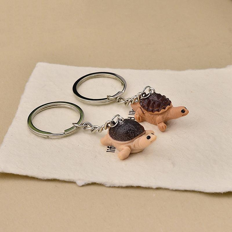 Retro Turtle Keychain Unique Cute Pendant Keyring Charm Sea-Themed Jewelry Gift