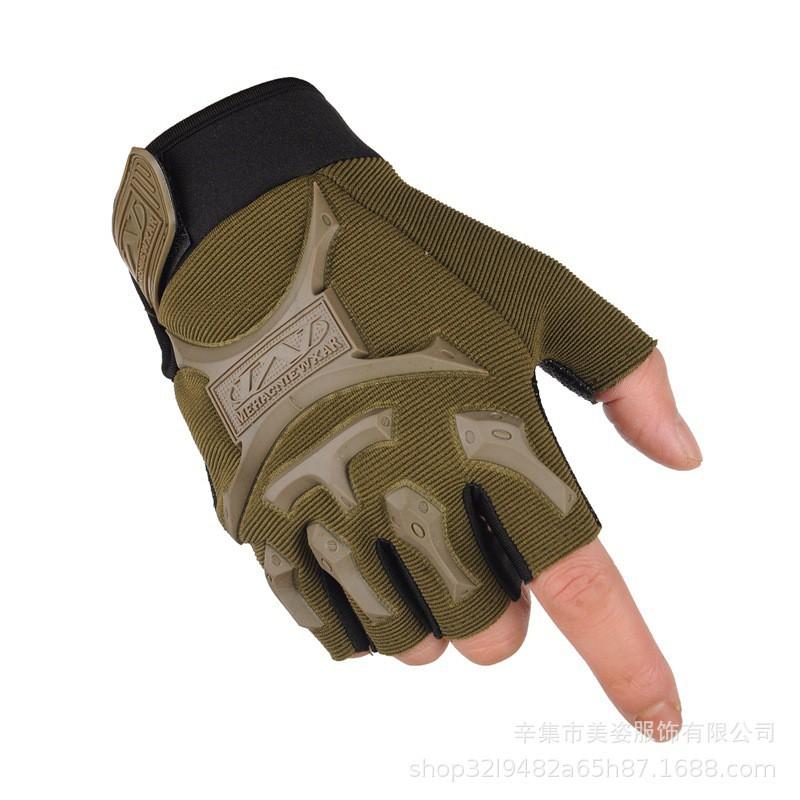 Taktische Halbfingerhandschuhe für Herren, Fitnessstudio, Radfahren, Wandern, Anti-Rutsch, Schweißabsorbierend, Winddicht, Leicht, Outdoor-Training