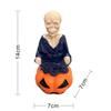 Moving Head Ghost Skeleton Ornament Resin Pumpkins Skeleton Figurines  Micro Landscape Ornaments