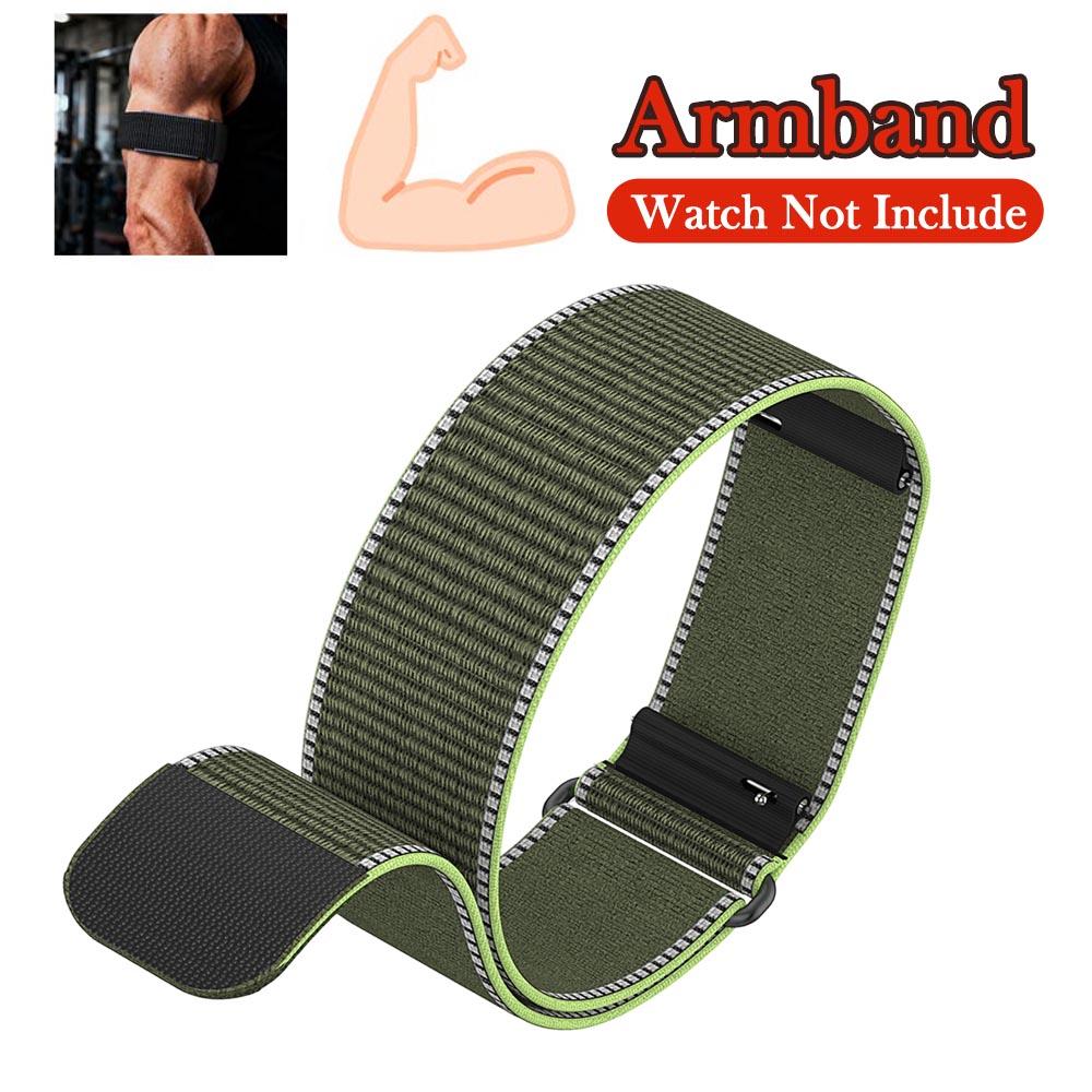 Kompatibel mit Amazfit Helio Handgelenk-/Armband Verstellbare Schlaufe Nylongeflecht Atmungsaktives Sportarmband Zubehör für Amazfit Helio
