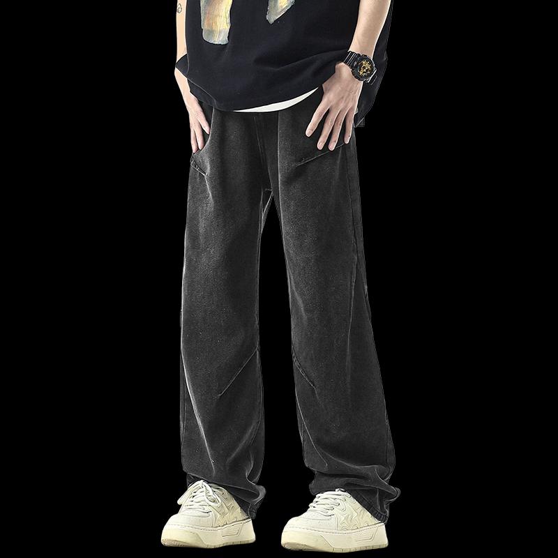 Izzueit Men's Loose Straight-Leg Jeans