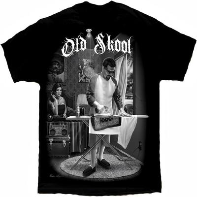 GssUBnaT ANASER Old School Cholo Gangster Lowrider Chicano Kunst David Gonzales DGA T-Shirt Schwarz
