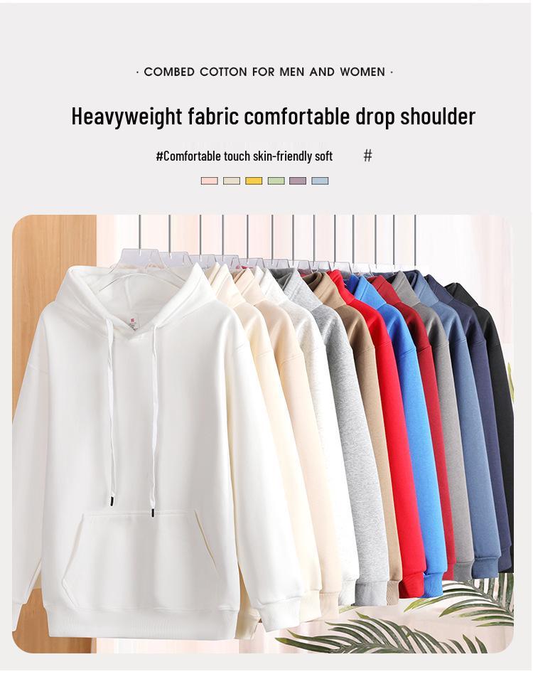 2025 Autumn/Winter Retro Hooded Oversized Fleece Sweatshirt