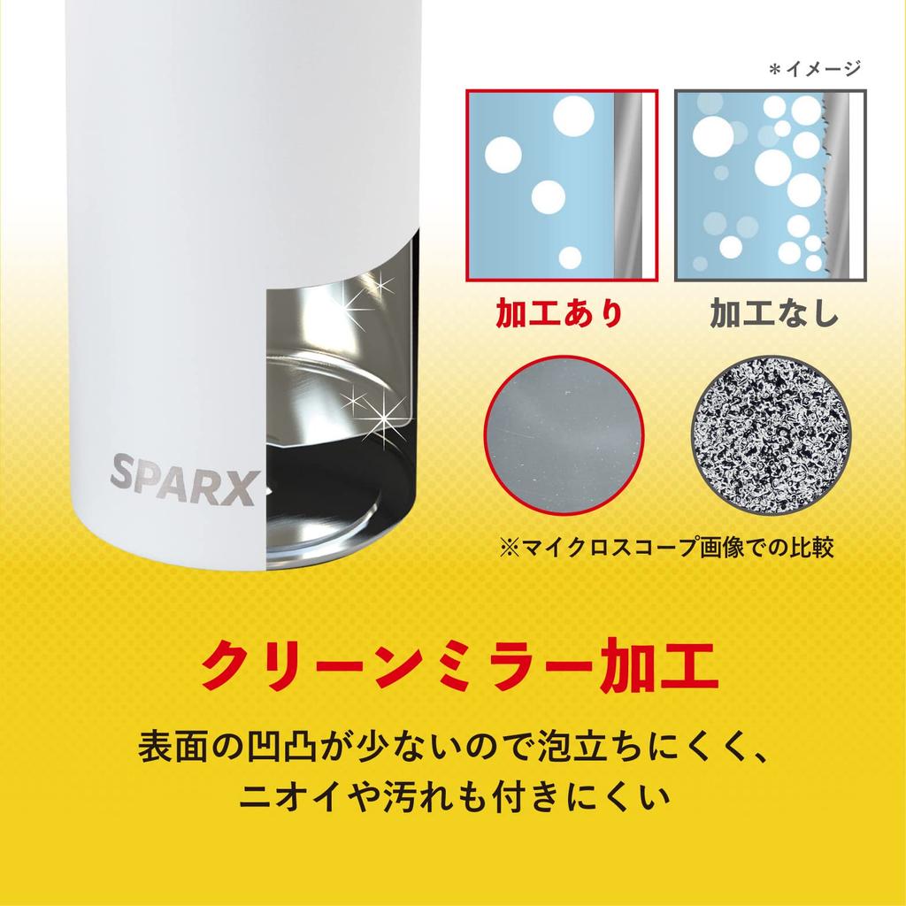 Atlas Sparks Carbonated Water for Carbonated Keeps Drinks Vacuum Stainless for and White Drinks ASO-750WH Bottle, 750ml, Drinks, Cold, Insulated,