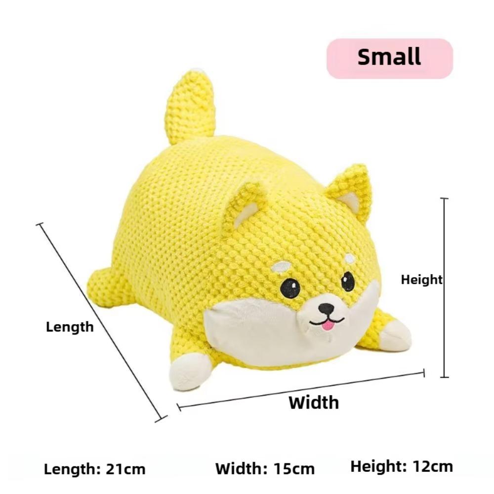 

Bite-resistant Squeaky Dog Toy Corgi&Pig Pet Chew Plush Toy Pet Squeeze Sound Toy Grinding Teeth Corgi S