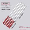 Stainless Steel BBQ Skewers with Wooden Handle - Large Flat Skewers for Grilling Meat Outdoors