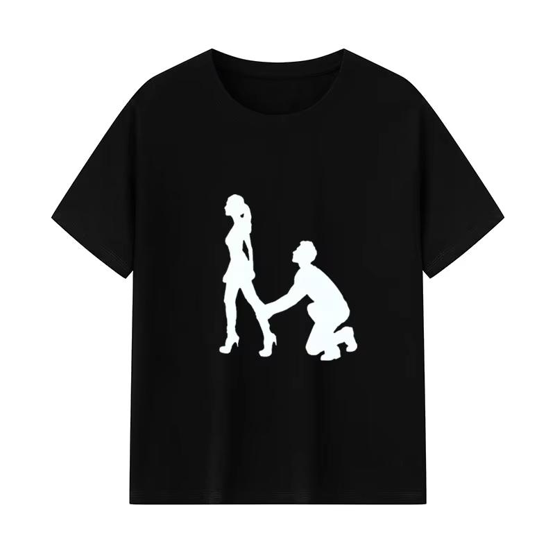 Cross Border Outdoor Summer New Style American Retro DIY Personality Street Loose and Unisex Hip-hop Y2K Short Sleeved T-shirt