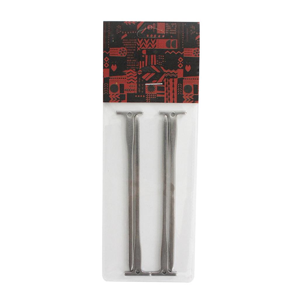Long Camping Tent Stake Stainless Steel Canopy Stakes Spikes Heavy Duties Tent Peg Wind-proof Lengthened Tent Ground Peg