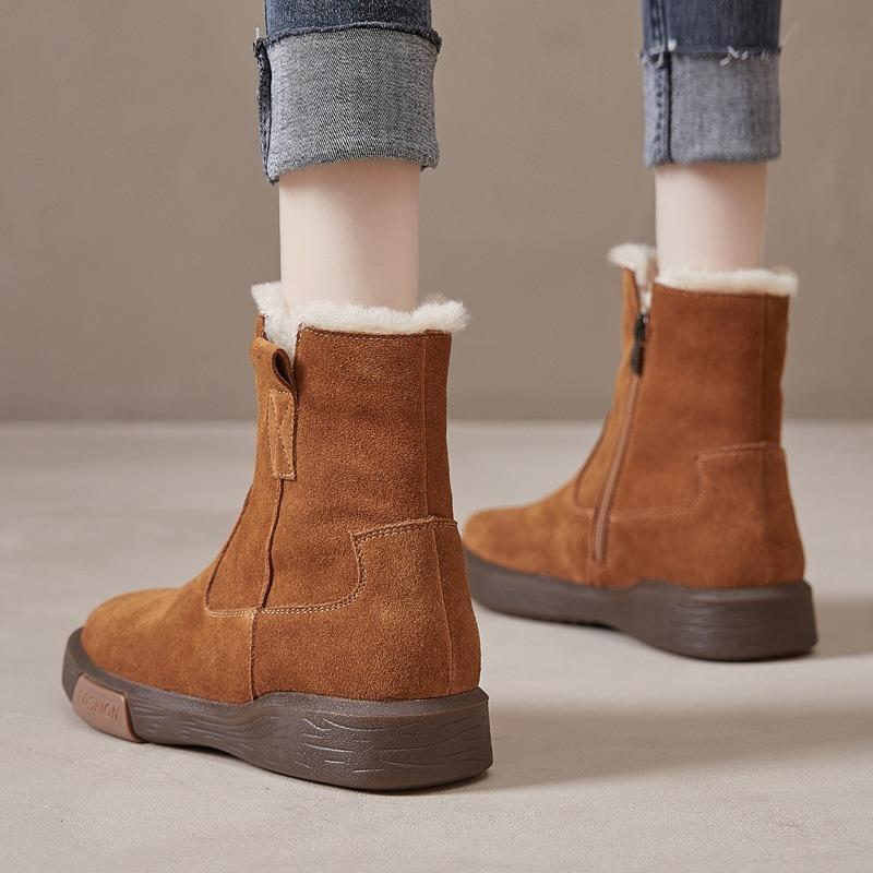 Leather Martin Boots Snow Boots Cotton Shoes