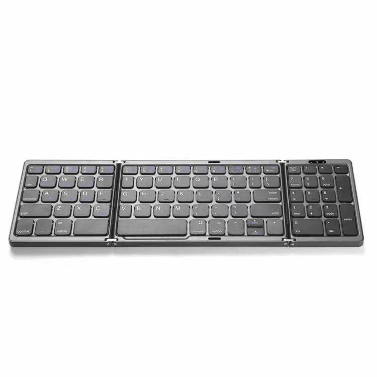 Neue universelle dreifach faltbare kabellose Bluetooth-Tastatur: Multi-System-kompatibel für Tablets, Mobiltelefone und Notebooks