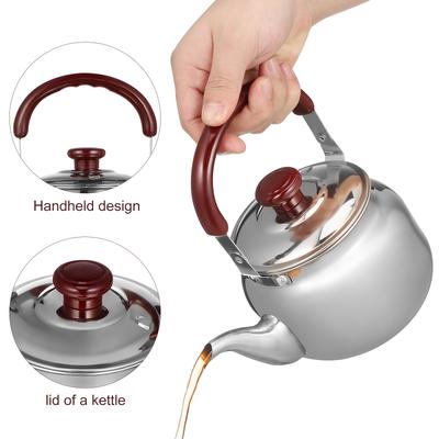 Household Stainless Steel Tea Kettle 750Ml Whistling Portable Kettle Thickened Water Heating for Stove Tea Pot